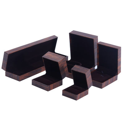 Scatola di gioielli in cartone eco artigianale flip marrone