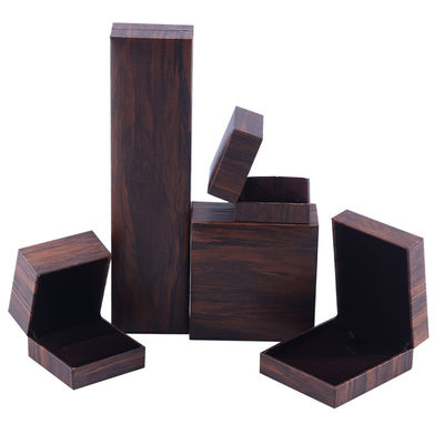 Scatola di gioielli in cartone eco artigianale flip marrone