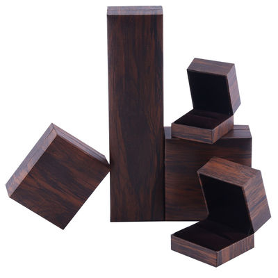 Scatola di gioielli in cartone eco artigianale flip marrone