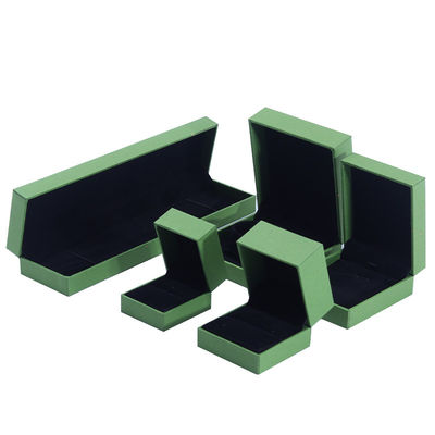 Scatola per gioielli in carta di velluto di marca personalizzata Riempita Gioielli in pelle Cassa di imballaggio