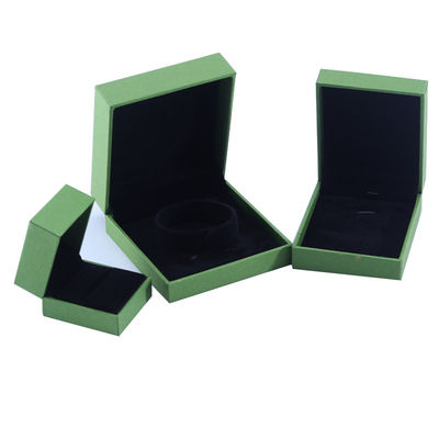 Scatola per gioielli in carta di velluto di marca personalizzata Riempita Gioielli in pelle Cassa di imballaggio