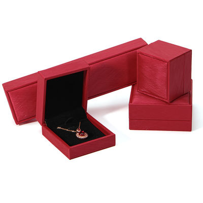 Hanhong 2022 Gioielleria Box Packaging Set Gioielleria in pelle PU Cassetta con logo Custom Printed Ring Box