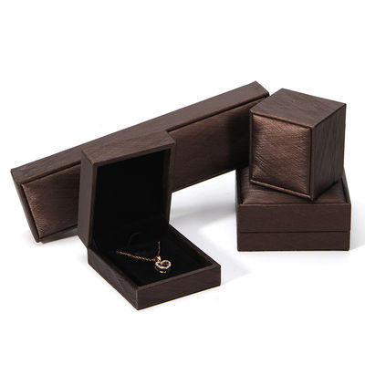 Hanhong 2022 Gioielleria Box Packaging Set Gioielleria in pelle PU Cassetta con logo Custom Printed Ring Box