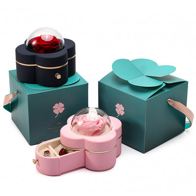 comprare 4 foglie di trifoglio in forma di vernice a spruzzo cassetto gioielli per confezioni sofisticate online manufacture
