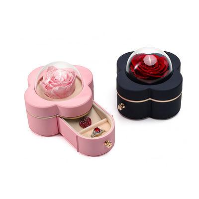 4 foglie di trifoglio in forma di vernice a spruzzo cassetto gioielli per confezioni sofisticate