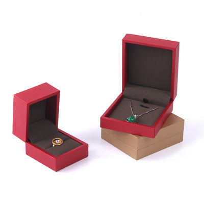 Box per gioielli in carta OEM per il logo Microfleece Box per la confezione di anelli e ciondoli