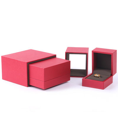 Box per gioielli in carta OEM per il logo Microfleece Box per la confezione di anelli e ciondoli