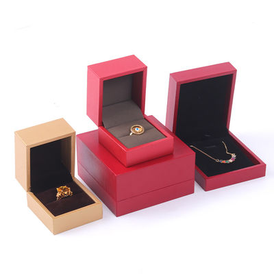 Box per gioielli in carta OEM per il logo Microfleece Box per la confezione di anelli e ciondoli