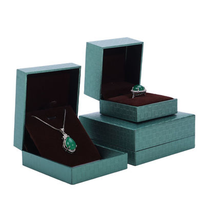 comprare Scatola per gioielli in carta verde, braccialetto pendente, collana anello gioielli imballaggio online manufacture