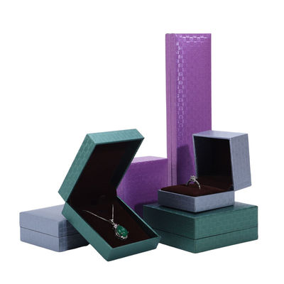 Scatola per gioielli in carta verde, braccialetto pendente, collana anello gioielli imballaggio