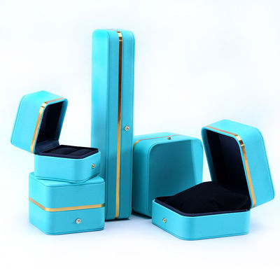 Confezione per gioielli in pelle PU di grado rettangolare per braccialetti, collane, orologi e anelli