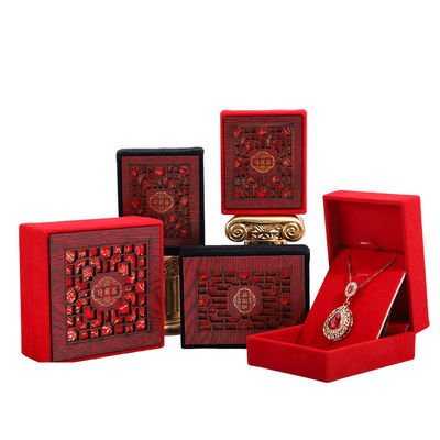 Fabbricazione a mano con taglia personalizzata Scatola di gioielli in legno per anelli Braccialetti Collare