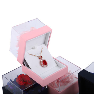 comprare Scatola di imballaggio per gioielli a rosa quadrata Scatola per anelli floreali per regali Disegno personalizzato online manufacture
