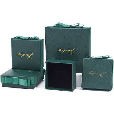 comprare Collare verde orecchini anello carta gioielli scatola regalo dimensione personalizzata forma rettangolare online manufacture