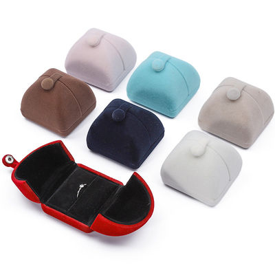 comprare Collare e orecchini in velluto multicolore Scatola per gioielli a forma di conchiglia imballaggio online manufacture