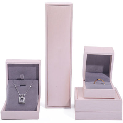 comprare Pink Soft Touch False Leather Gioielli di lusso Immagazzinamento Imballaggio Rivestimento di velluto online manufacture
