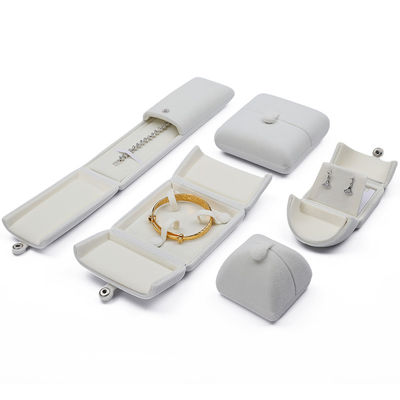 comprare Casella regalo per gioielli di velluto bianco eccellente Casella di imballaggio di lusso per l' anello pendente online manufacture