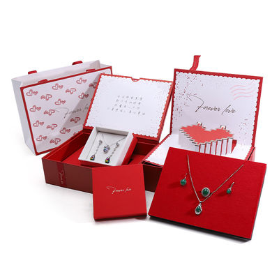 comprare Scatola regalo per gioielli di carta da cartone con biglietto di auguri online manufacture