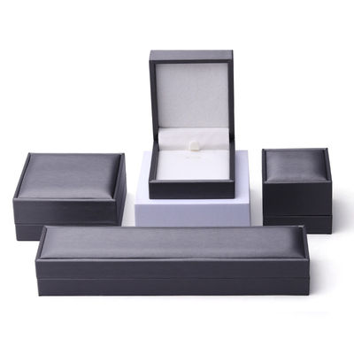 Soft Touch Brush Finishing PU pelle gioielleria packaging box set organizzatore di lusso