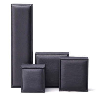 Soft Touch Brush Finishing PU pelle gioielleria packaging box set organizzatore di lusso