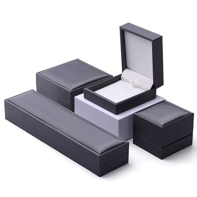 Soft Touch Brush Finishing PU pelle gioielleria packaging box set organizzatore di lusso