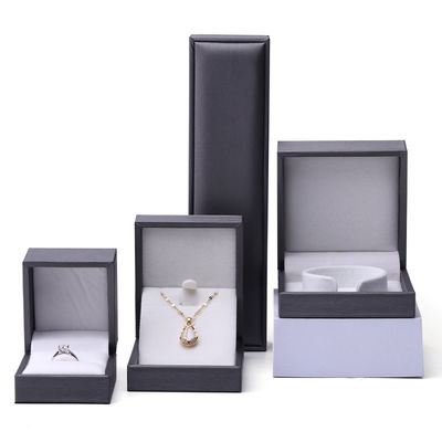 Soft Touch Brush Finishing PU pelle gioielleria packaging box set organizzatore di lusso