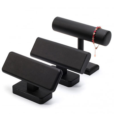 Display di gioielli a cilindro in plastica a forma di T Stand per braccialetto pendente Watch Show