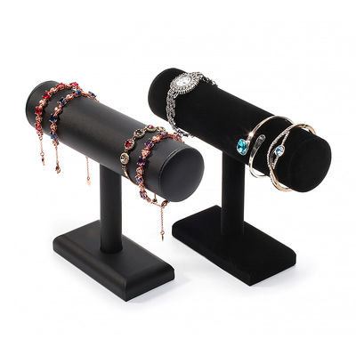 Display di gioielli a cilindro in plastica a forma di T Stand per braccialetto pendente Watch Show