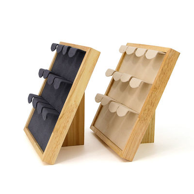 4x3 pratico multicelloli gioielli in legno display rack stand per orecchini pendente