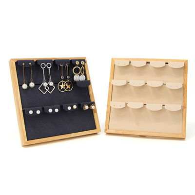 4x3 pratico multicelloli gioielli in legno display rack stand per orecchini pendente