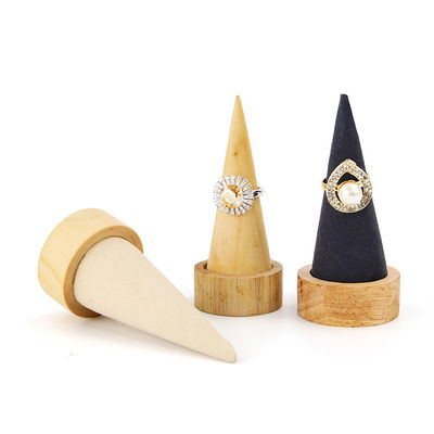 Compatto conico in forma di braccialetto di legno Display Stand per l'esposizione di orologi a bracciale