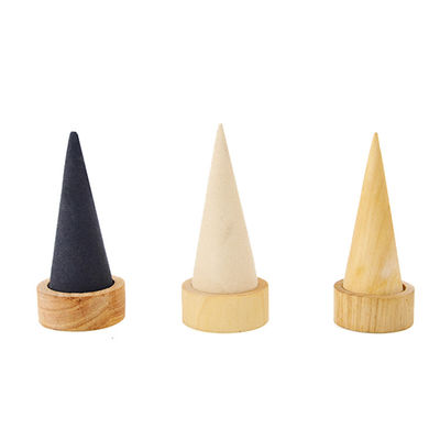 Compatto conico in forma di braccialetto di legno Display Stand per l'esposizione di orologi a bracciale
