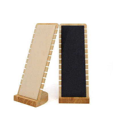 Display di gioielli in legno portatile con fessura
