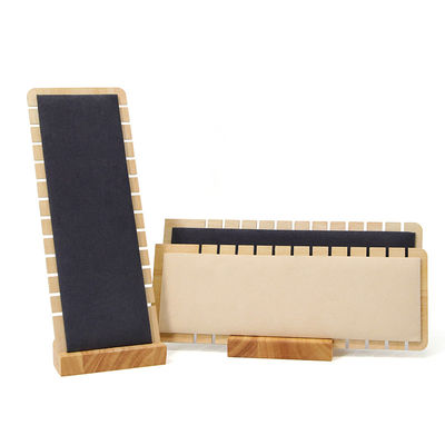 Display di gioielli in legno portatile con fessura