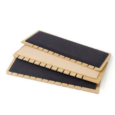 Display di gioielli in legno portatile con fessura