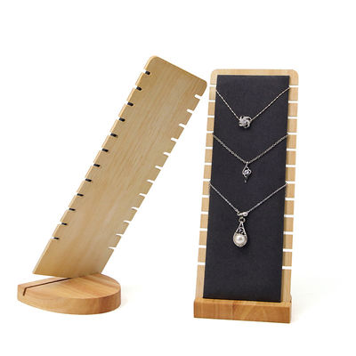 Display di gioielli in legno portatile con fessura