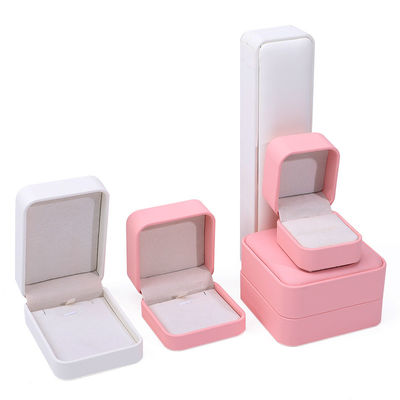 Confezione per gioielli in cuoio in PU con tetto convesso multicolore