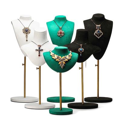 comprare Organizzatore di gioielli di velluto morbido portatile e staccabile Manichino Busta di esposizione di lusso online manufacture