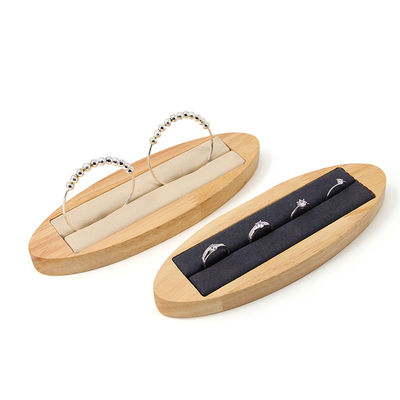 comprare Ovale Discreto Gioielli in Legno Display Plate Requisiti Per Orecchie Studs Anelli Mostra online manufacture