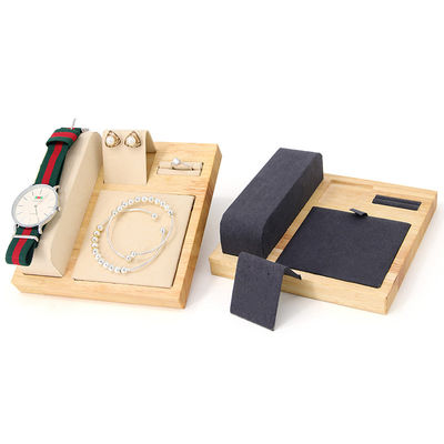 Display tray per orologi per gioielli di lusso in legno