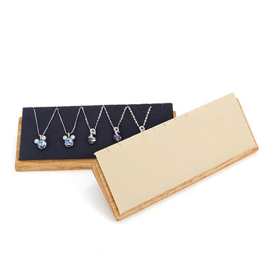 Piatto di esposizione di pendenti in legno a più celle, collana, gioielli, vassoio espositivo