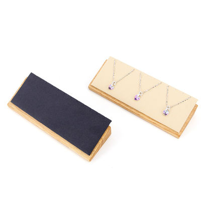 Piatto di esposizione di pendenti in legno a più celle, collana, gioielli, vassoio espositivo
