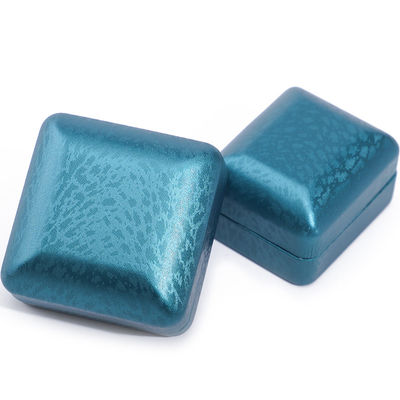 Pavone Blu Neve Grano PU cuoio gioielleria scatola, gioielleria di lusso set scatola regalo OEM