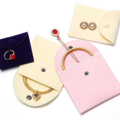 Borsa di ripostiglio per gioielli di velluto per orecchie per cerchioni per braccialetti