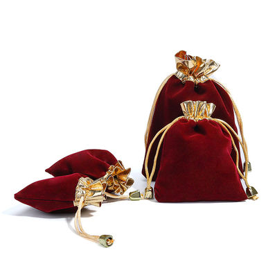 Soft Slip No Villi Velvet Drawstring Gioielli con bocca aperta