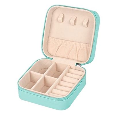 comprare Compartimenti Multiplici PU pelle Organizzatore di gioielli da viaggio Scatola Borsa a cerniera online manufacture