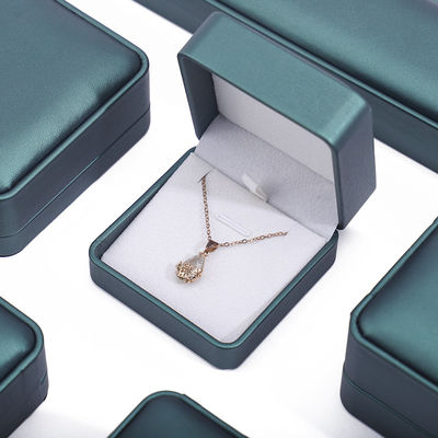 comprare Gioielli in pelle finta Verde scuro Nobile Case di deposito Confezioni di lusso di gusto online manufacture