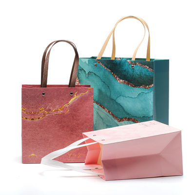 comprare Borsa di carta di cartone di lusso di lusso con manico online manufacture