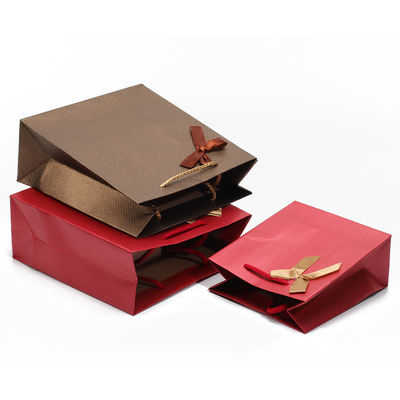 Twill Grain Saporito Cartone Carta Tote Borse regalo Gioielli Contenitore imballaggio