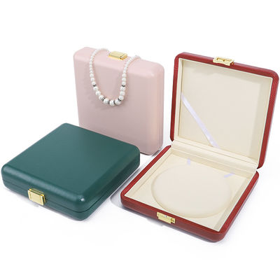 comprare Suntuoso durevole PU pelle perla collana confezionamento cassa grande gioielleria scatola online manufacture